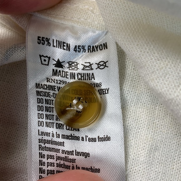 NWT Rhythm Men’s Cairo Cuban Linen SS Shirt - Picture 5 of 6